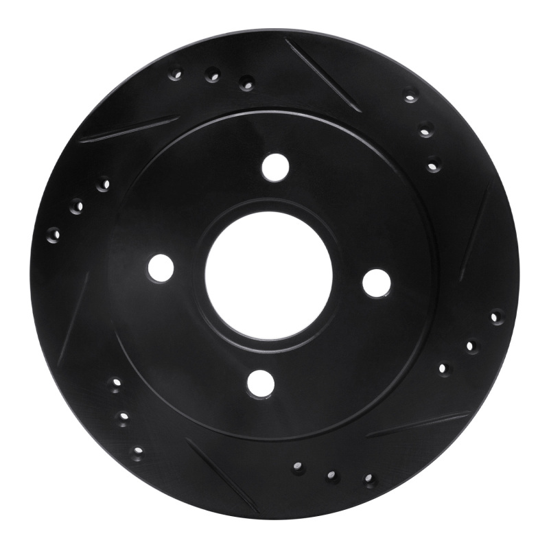 Ford Contour Brake Rotor (1) - Rear Right - R1 Concepts - Drilled & Slotted - Black - `95-`04 Ford Contour Brake Rotor (1) - Rear Right - R1 Concepts - Drilled & Slotted - Black - `95-`04